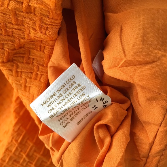 NWT Eva Mendes New York & Company orange Skirt  XS - Picture 6 of 6